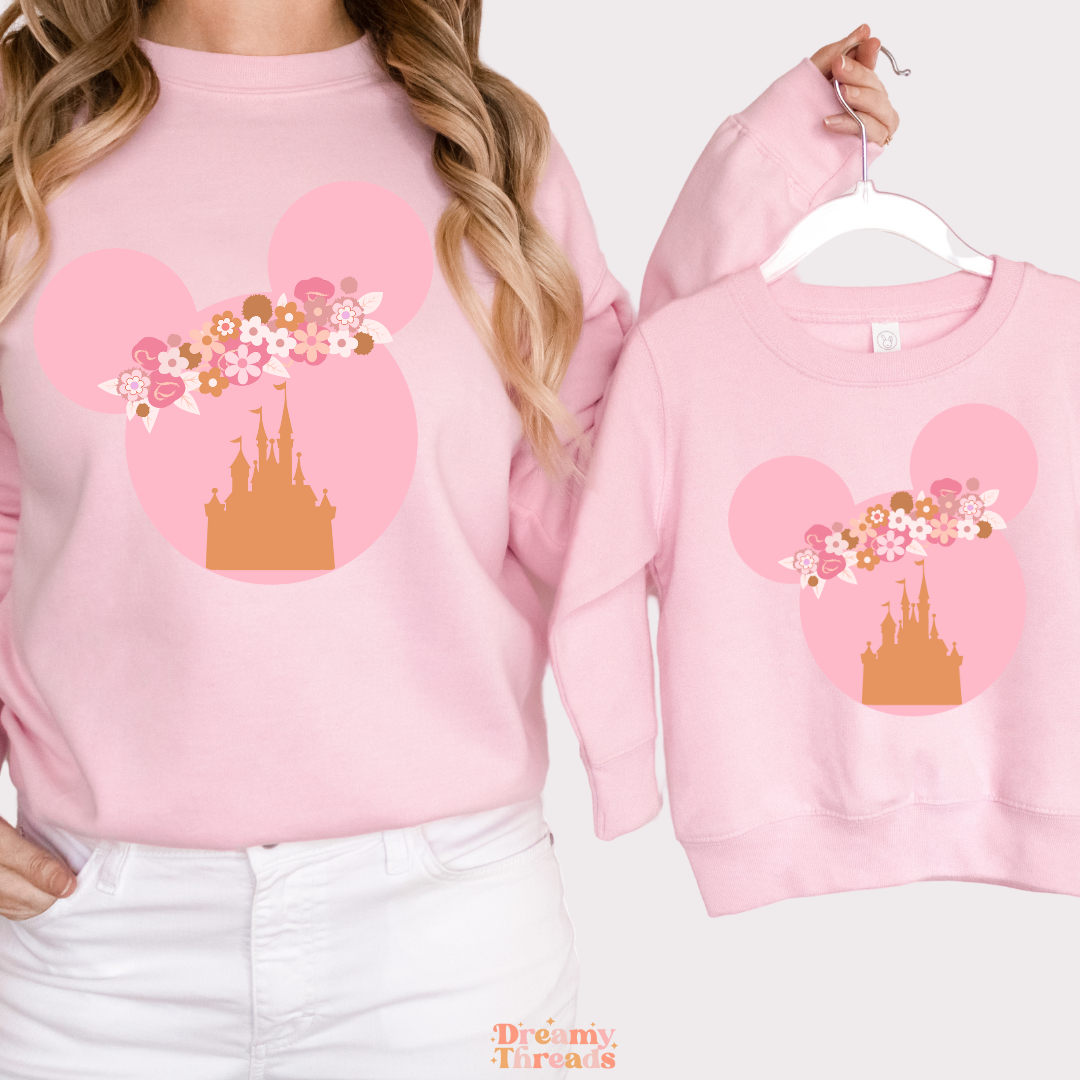 Pink Mouse Crew Tee/Crew