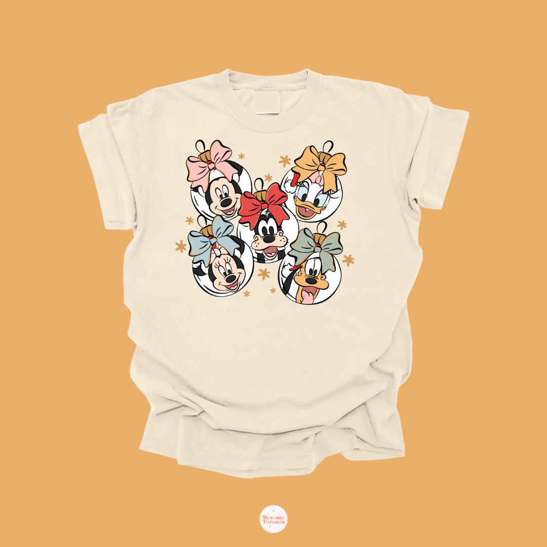 Cheerful Ornaments Tee/Crew
