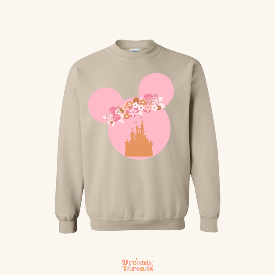 Pink Mouse Crew Tee/Crew