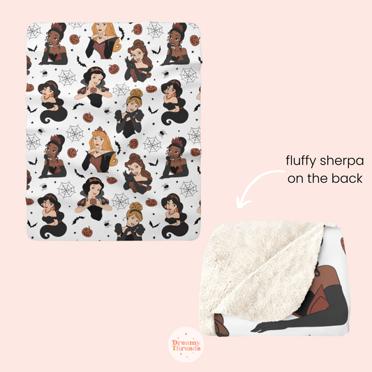 Spooky Princess Sherpa Blanket