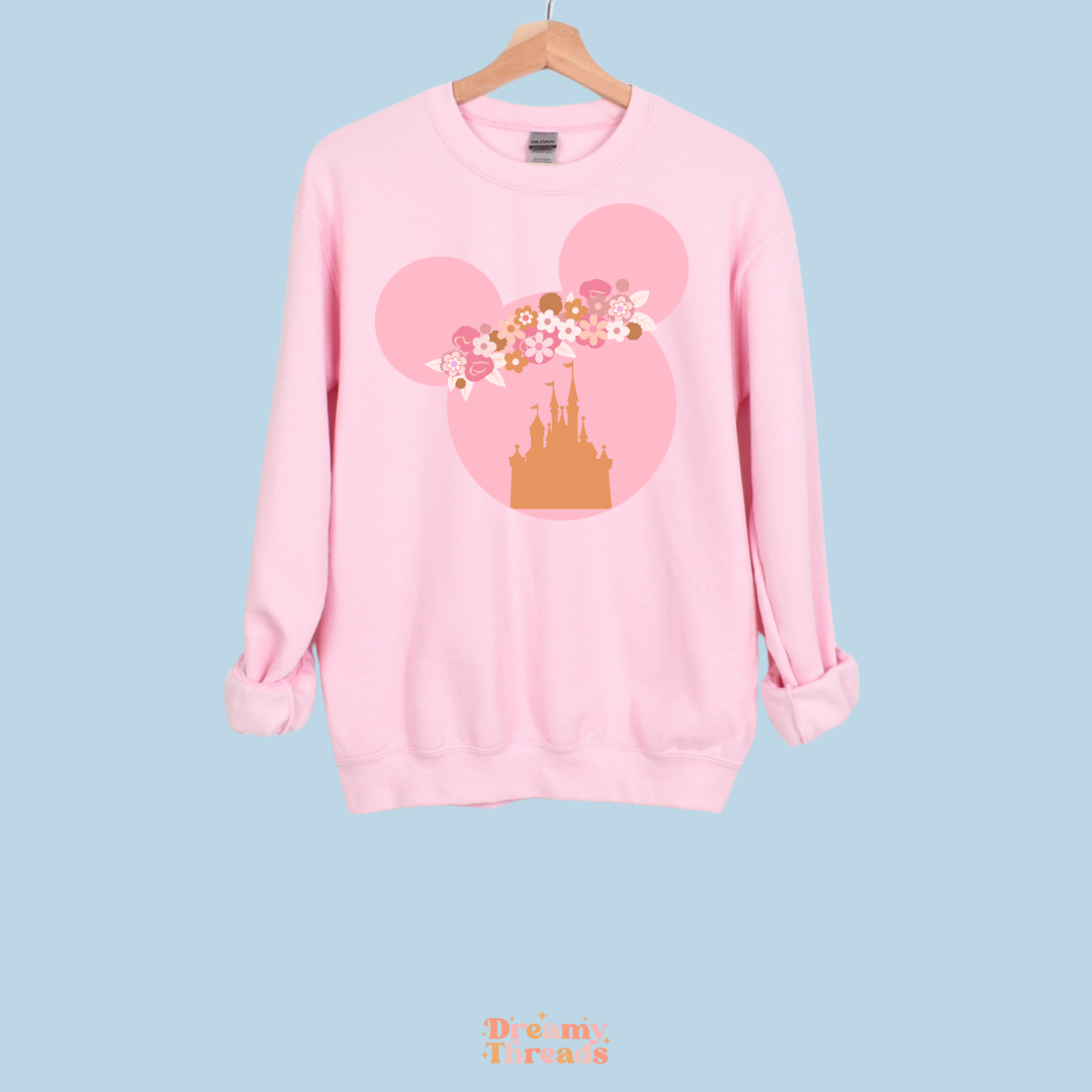 Pink Mouse Crew Tee/Crew