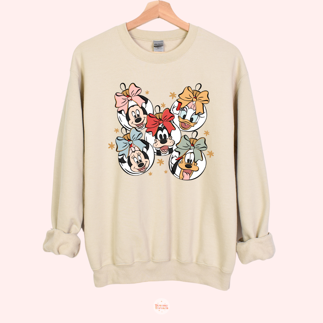 Cheerful Ornaments Tee/Crew