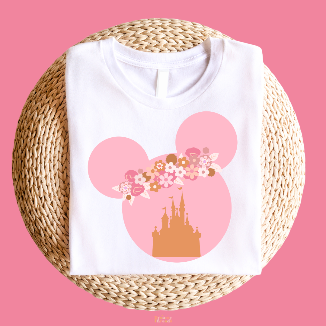 Pink Mouse Crew Tee/Crew
