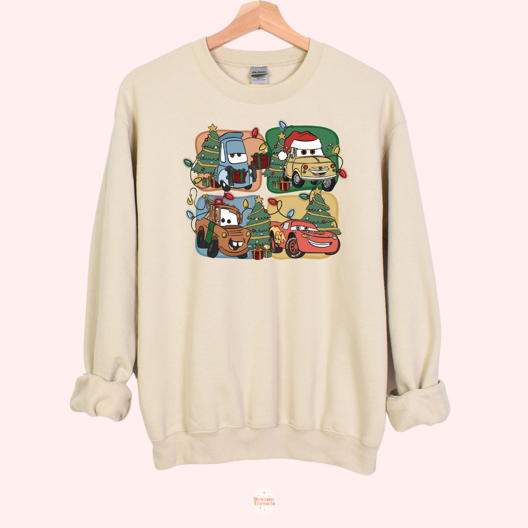 Merry Cars Tee/Crew