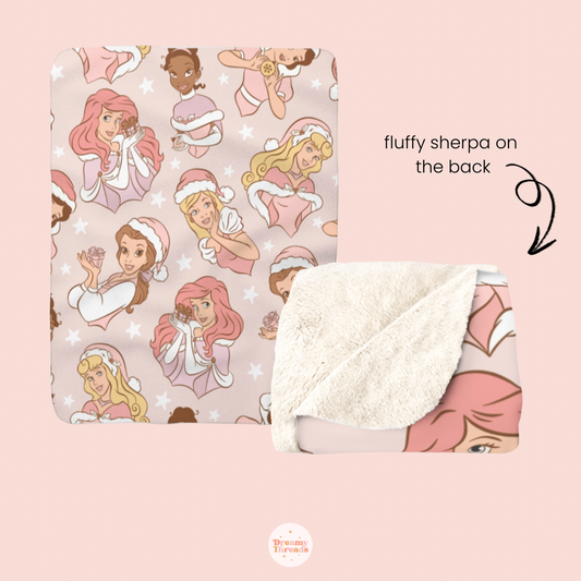 Jolly Princess Sherpa Blanket