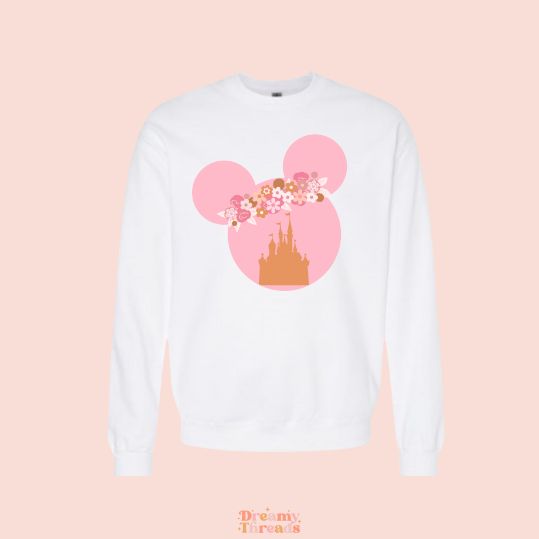 Pink Mouse Crew Tee/Crew