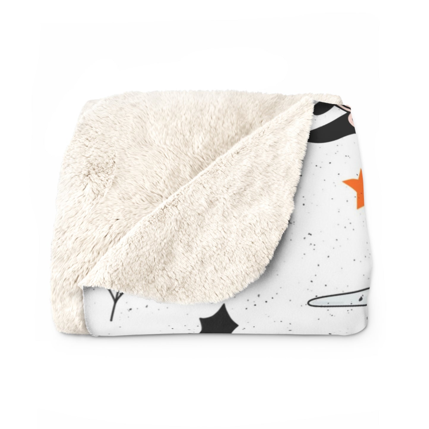 Spooky Friends Sherpa Blanket