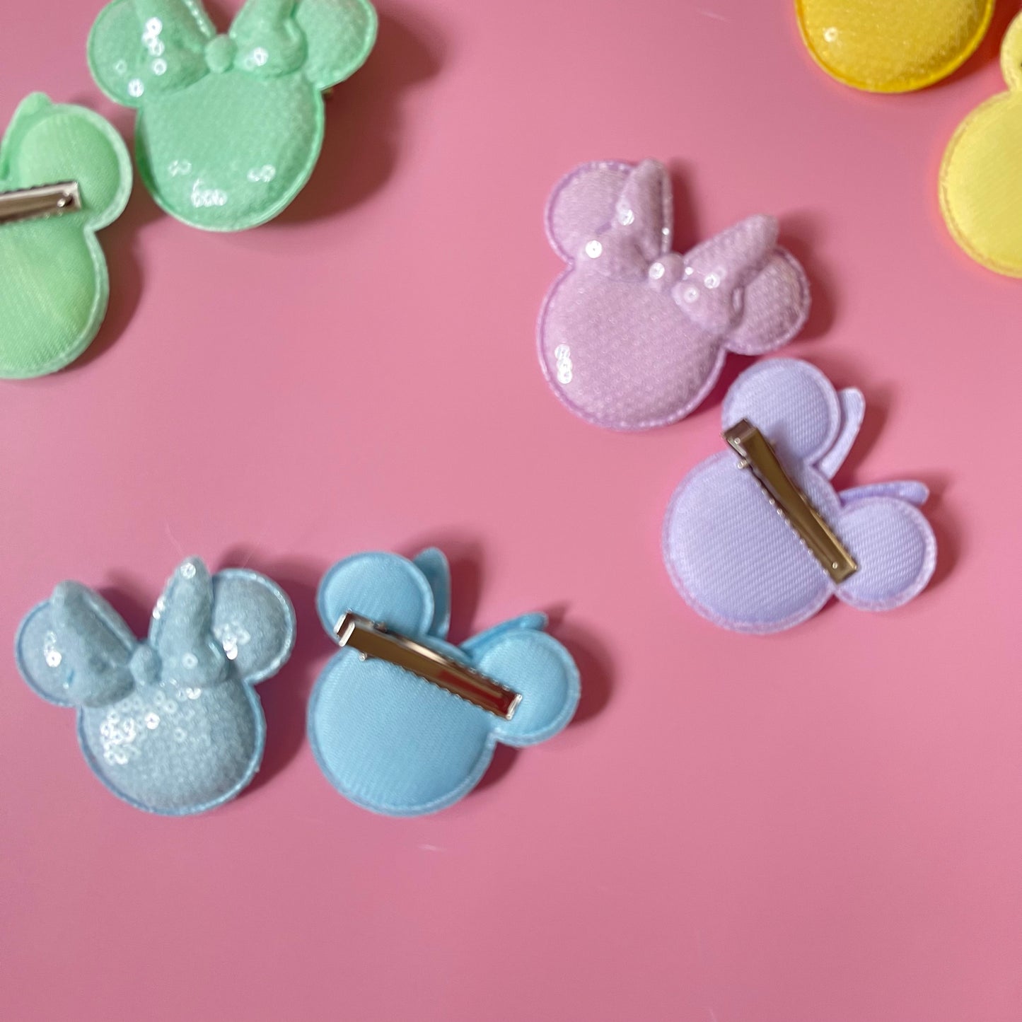 Sequin Mouse Hair Clips (Set of 2)