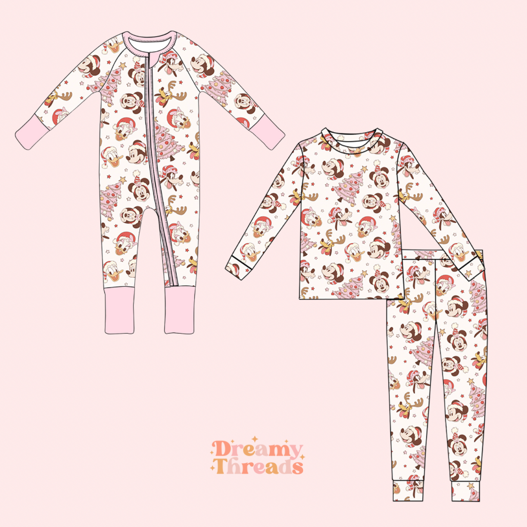 Pink Magic Christmas PJ's