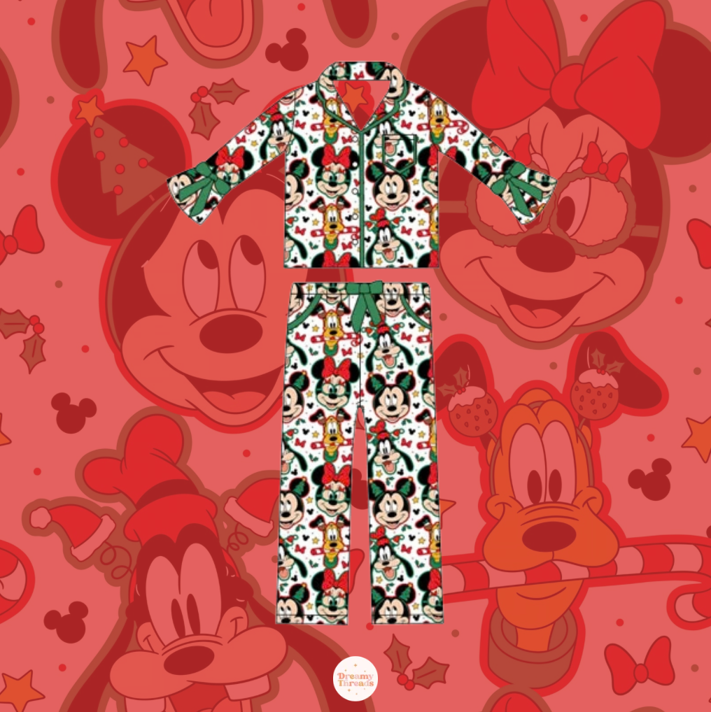 Pre-Order: Holiday Friends Bamboo Pajama Set