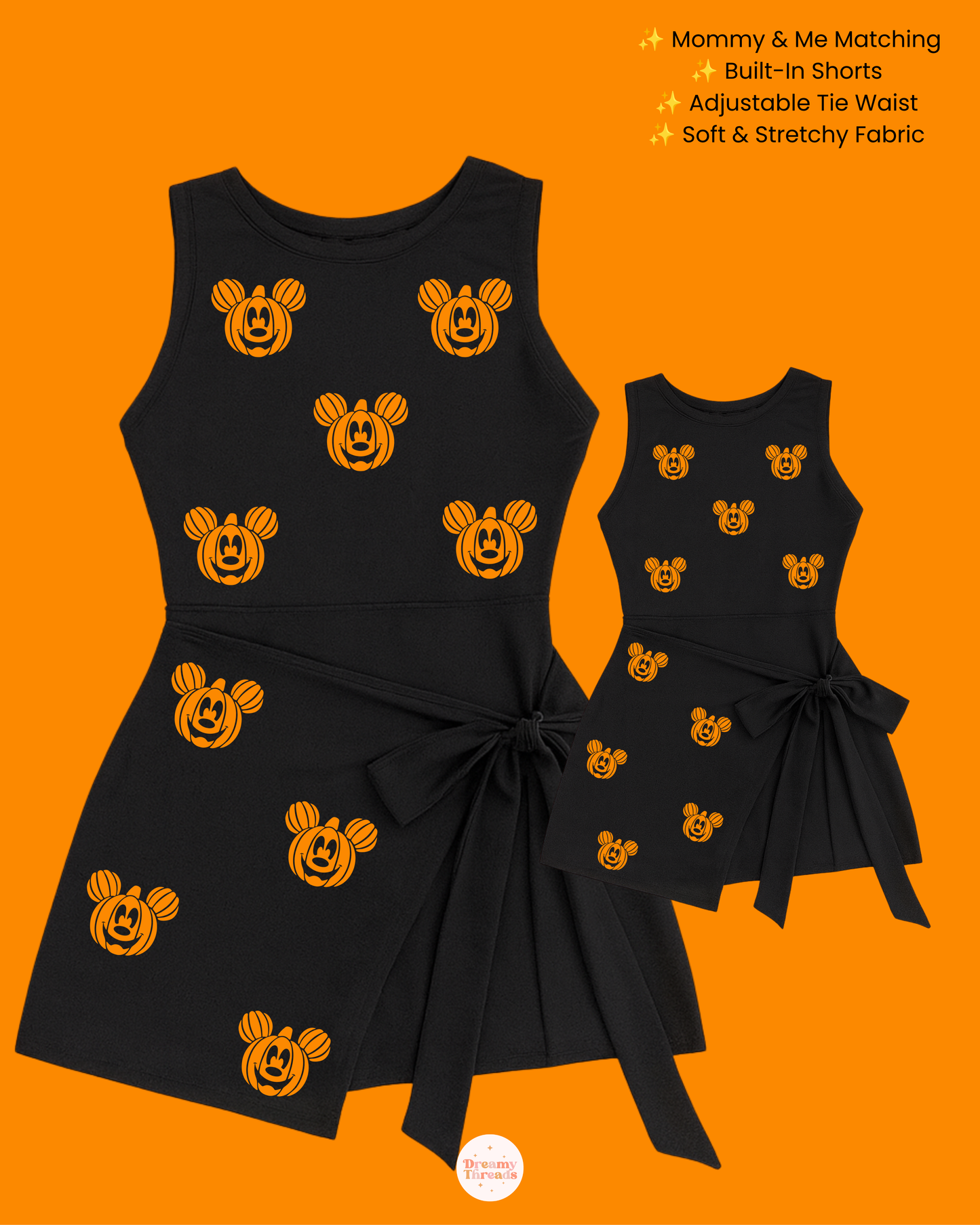Pumpkin Mouse Athletic Dress