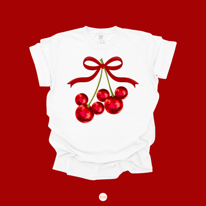 Disco Cherries Tee/Crew