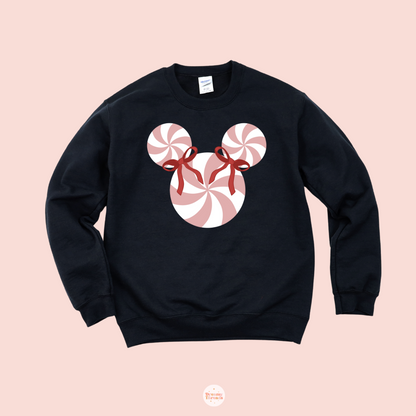 Red Coquette Peppermint Mouse Tee/Crew