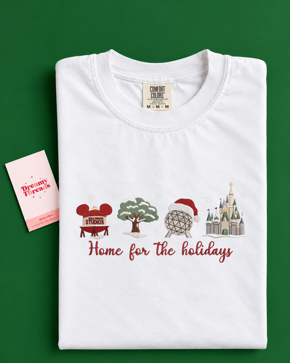 Home for the Holidays Embroidered Tee/Sweatshirt