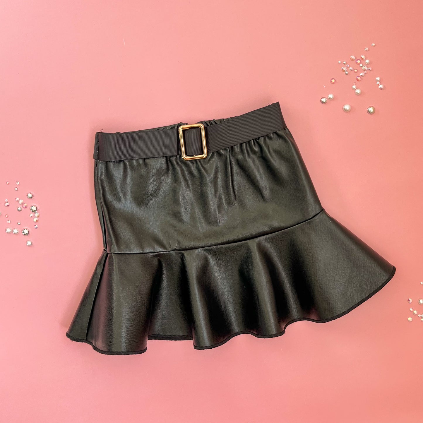 Ava Faux Leather Skirt