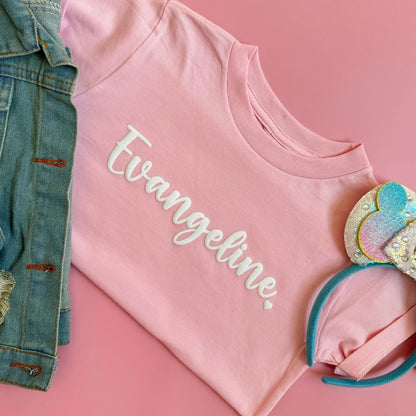 Pink Custom Name Shirt