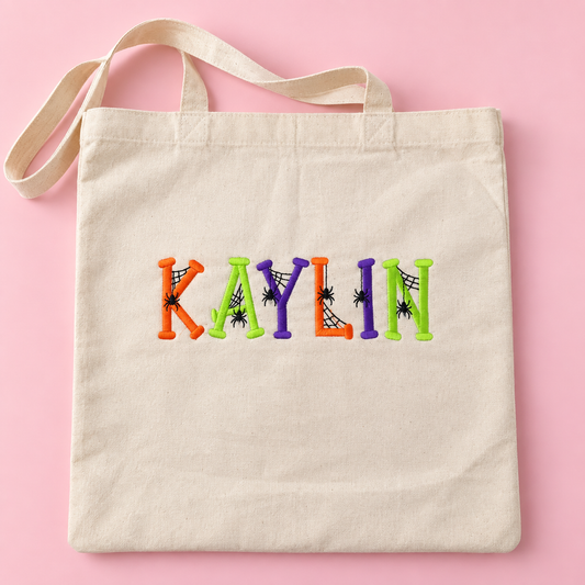 Custom Embroidered Spooky Treat Bag