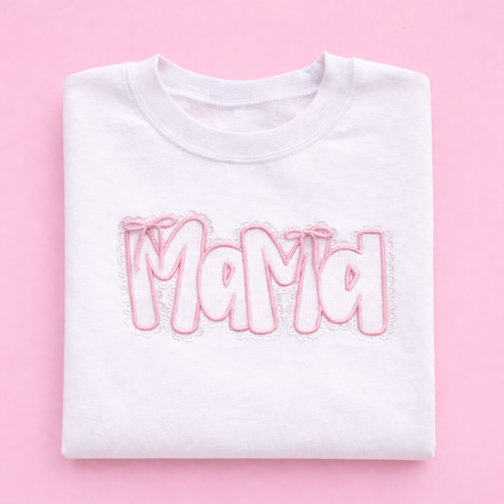 Coquette Mama Embroidered T-Shirt/Sweatshirt