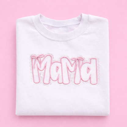 Coquette Mama Embroidered T-Shirt/Sweatshirt