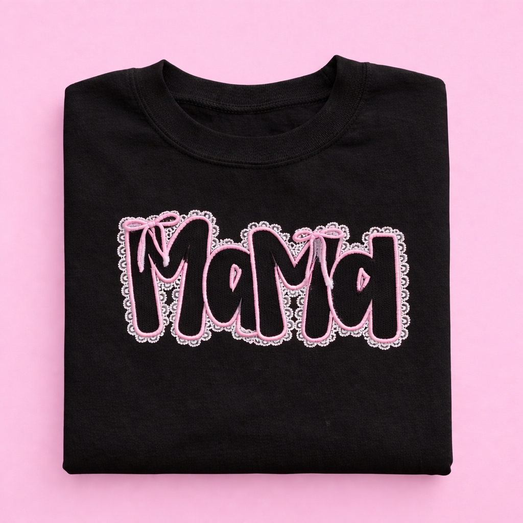Coquette Mama Embroidered T-Shirt/Sweatshirt