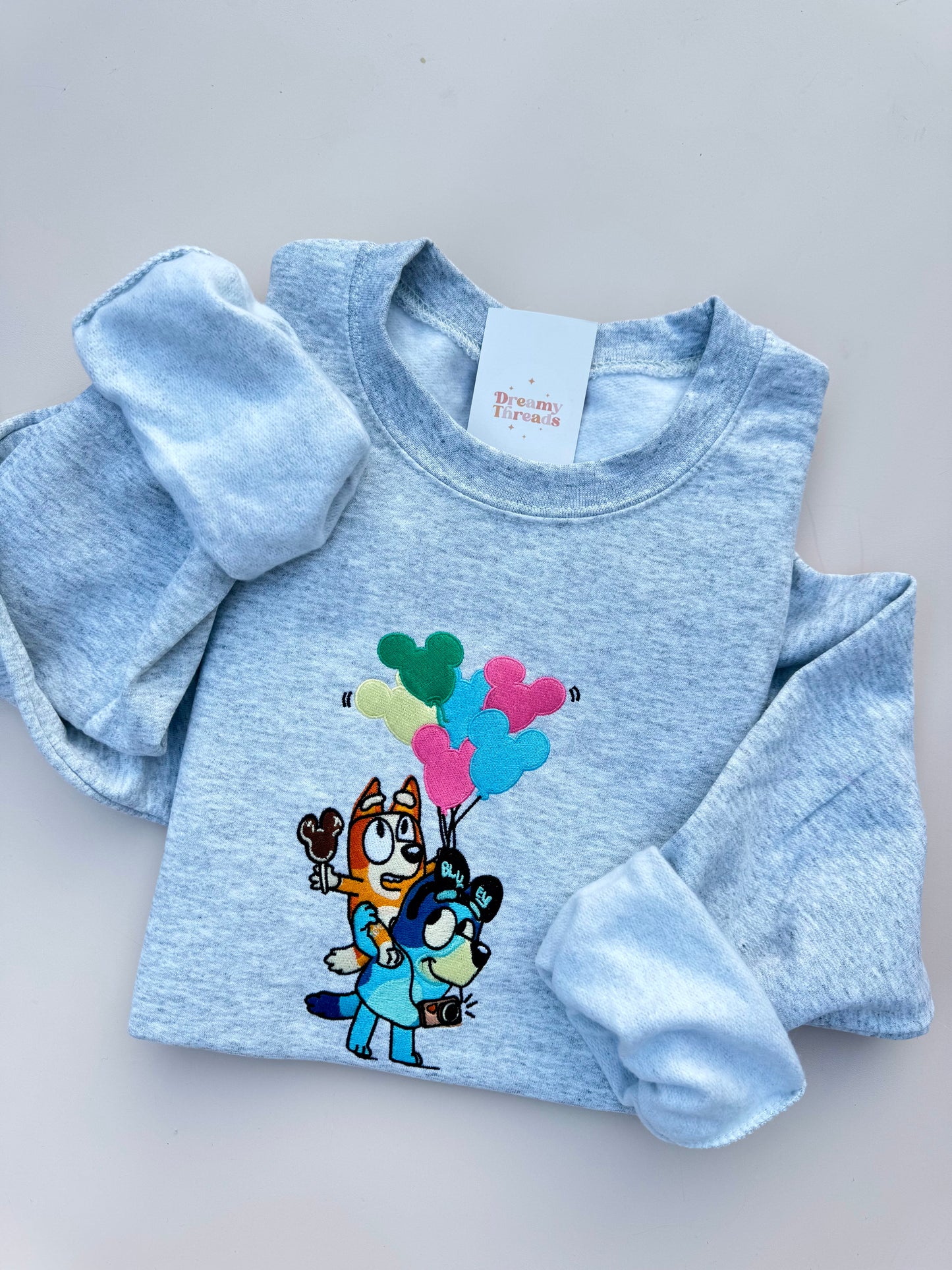 Bluey Balloons Embroidered Sweatshirt