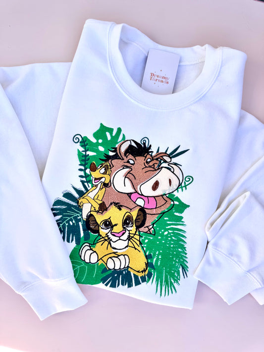 Hakuna Matata Embroidered Sweatshirt