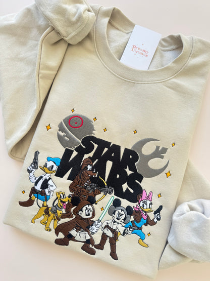 Galactic Pals Embroidered Sweatshirt