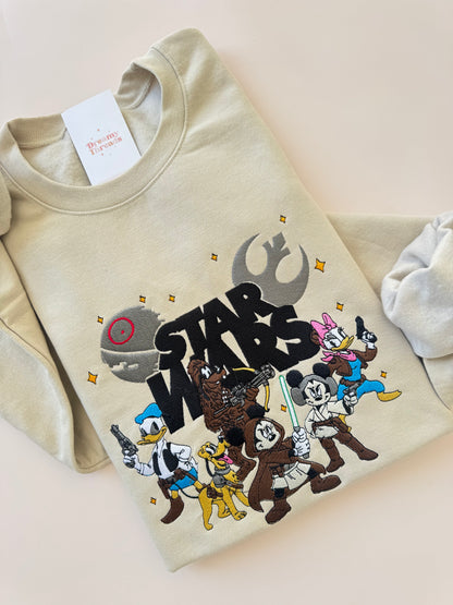 Galactic Pals Embroidered Sweatshirt